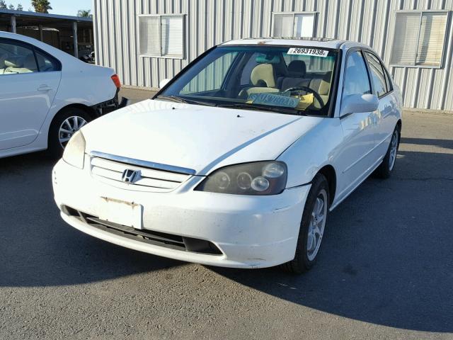 2HGES26883H503866 - 2003 HONDA CIVIC EX WHITE photo 2