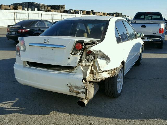 2HGES26883H503866 - 2003 HONDA CIVIC EX WHITE photo 4