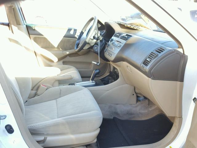 2HGES26883H503866 - 2003 HONDA CIVIC EX თეთრი ფოტო 5