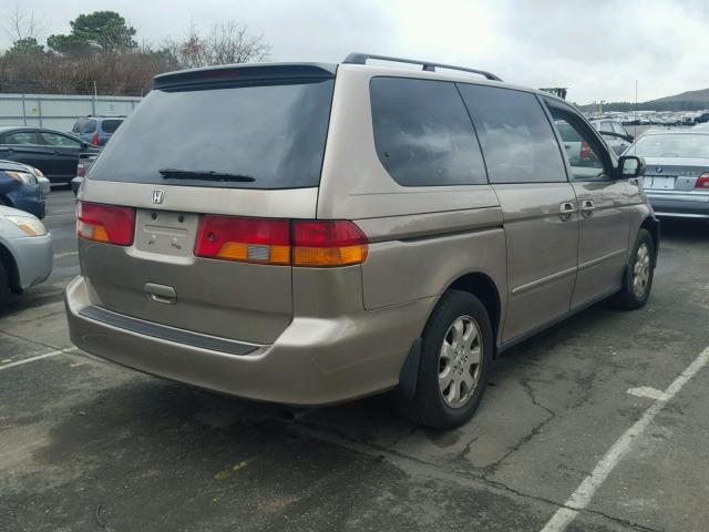 5FNRL18963B123539 - 2003 HONDA ODYSSEY EX TAN photo 4