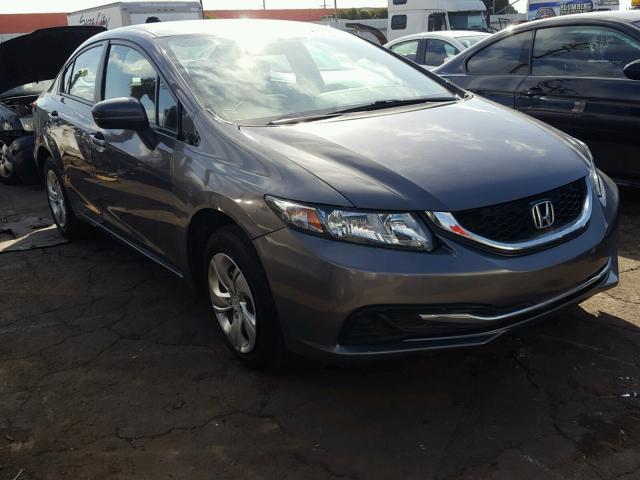 19XFB2F56FE295673 - 2015 HONDA CIVIC LX GRAY photo 1