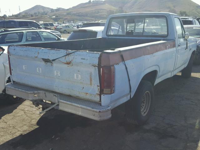 1FTDF15Y8EPA32231 - 1984 FORD F150 BLUE photo 4