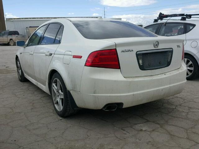 19UUA65514A067181 - 2004 ACURA TL WHITE photo 3