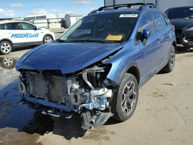 JF2GPACC9F8263153 - 2015 SUBARU XV CROSSTR BLUE photo 2