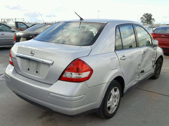 3N1BC1AP1AL366462 - 2010 NISSAN VERSA S SILVER photo 4