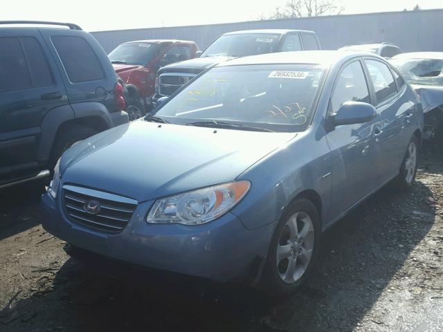 KMHDU46DX7U225600 - 2007 HYUNDAI ELANTRA GL BLUE photo 2