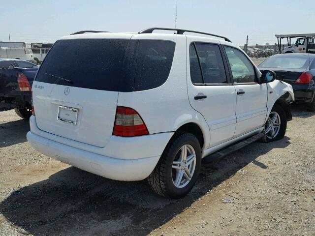 4JGAB72E1XA062958 - 1999 MERCEDES-BENZ ML 430 WHITE photo 4