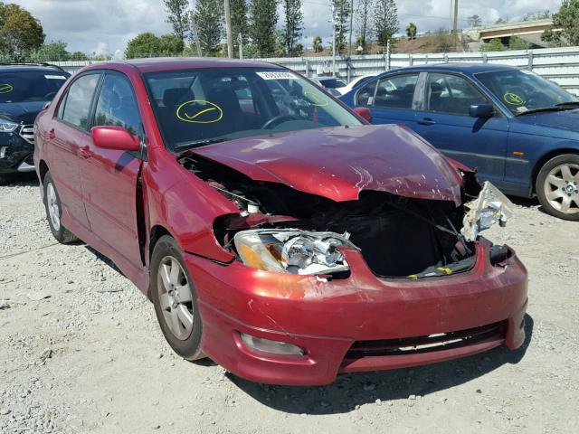 1NXBR32E38Z044728 - 2008 TOYOTA COROLLA CE RED photo 1