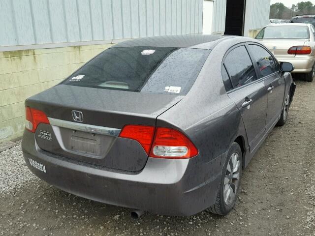 1HGFA168X9L013068 - 2009 HONDA CIVIC EX ნაცრისფერი ფოტო 4