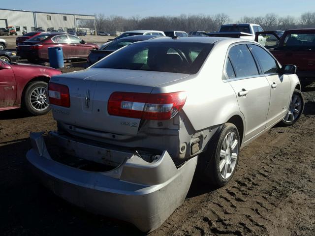 3LNHM26T87R617107 - 2007 LINCOLN MKZ SILVER photo 4