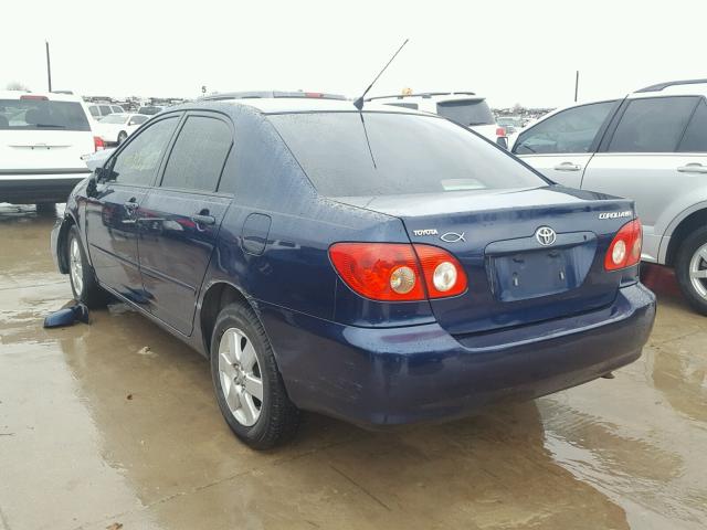 1NXBR32E18Z975809 - 2008 TOYOTA COROLLA CE BLUE photo 3