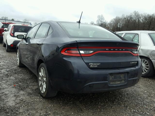 1C3CDFCA4DD296345 - 2013 DODGE DART LIMIT GRAY photo 3