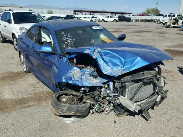 WBA1F5C51EV255478 - 2014 BMW 228 I BLUE photo 1