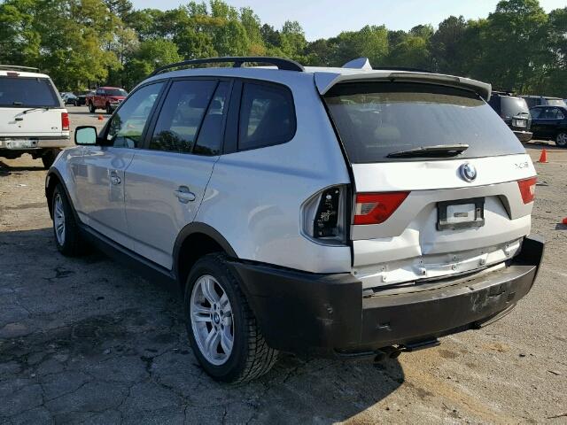 WBXPA934X5WD22010 - 2005 BMW X3 3.0I GRAY photo 3