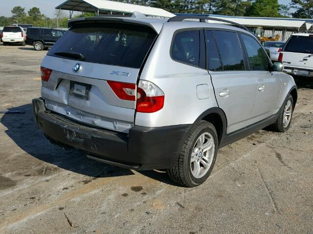 WBXPA934X5WD22010 - 2005 BMW X3 3.0I GRAY photo 4