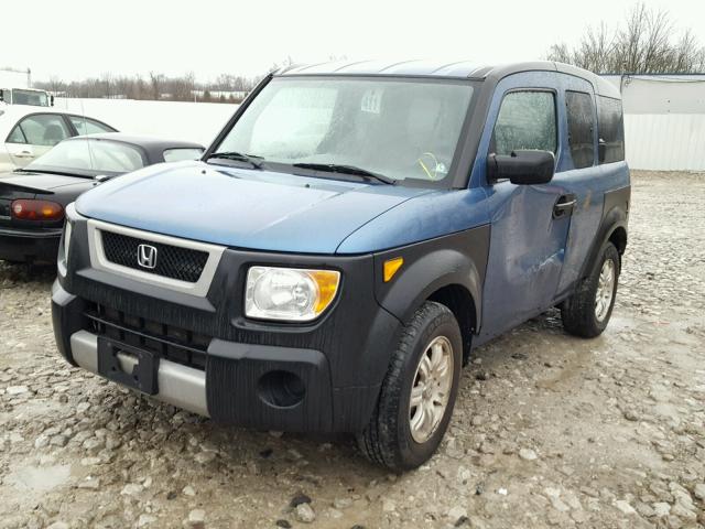 5J6YH28616L002700 - 2006 HONDA ELEMENT EX BLUE photo 2