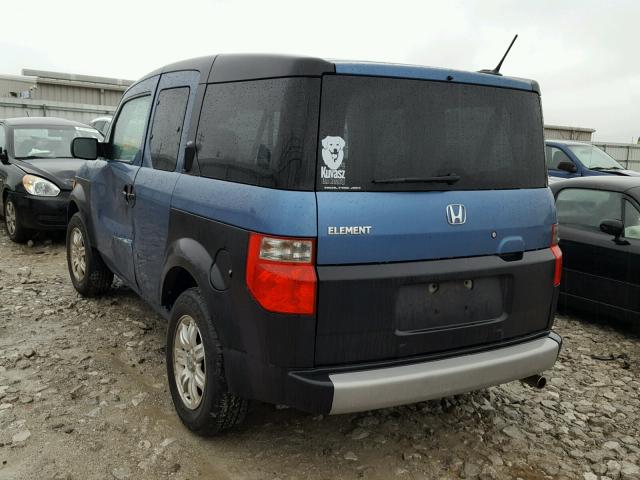 5J6YH28616L002700 - 2006 HONDA ELEMENT EX BLUE photo 3