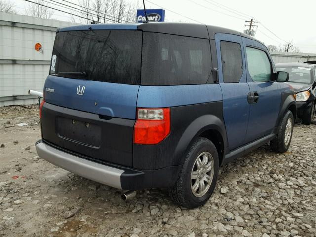 5J6YH28616L002700 - 2006 HONDA ELEMENT EX BLUE photo 4