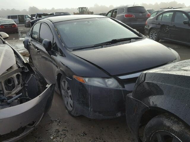 2HGFA16588H331790 - 2008 HONDA CIVIC LX BLACK photo 1