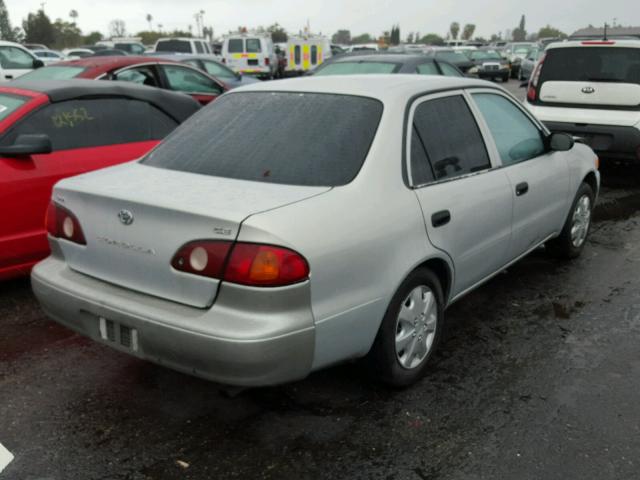 1NXBR12E82Z634936 - 2002 TOYOTA COROLLA CE SILVER photo 4