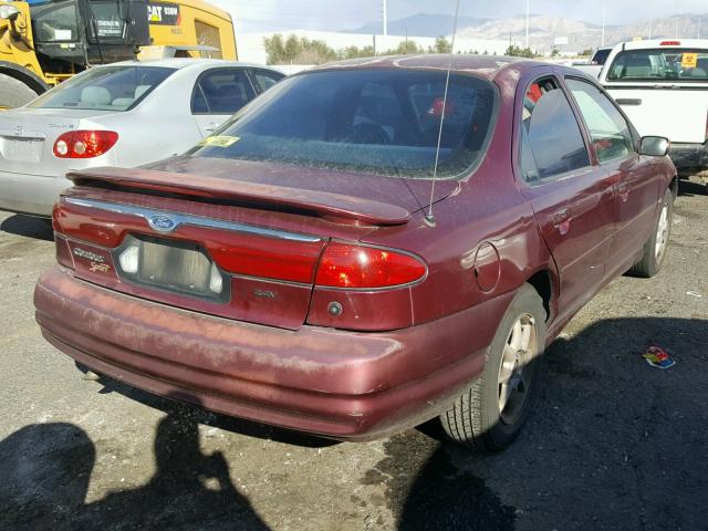 1FAFP66L3WK261958 - 1998 FORD CONTOUR LX RED photo 4