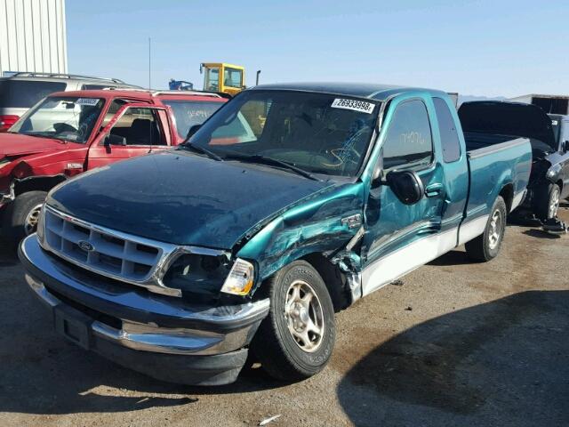 1FTZX1766WNB88750 - 1998 FORD F150 GREEN photo 2