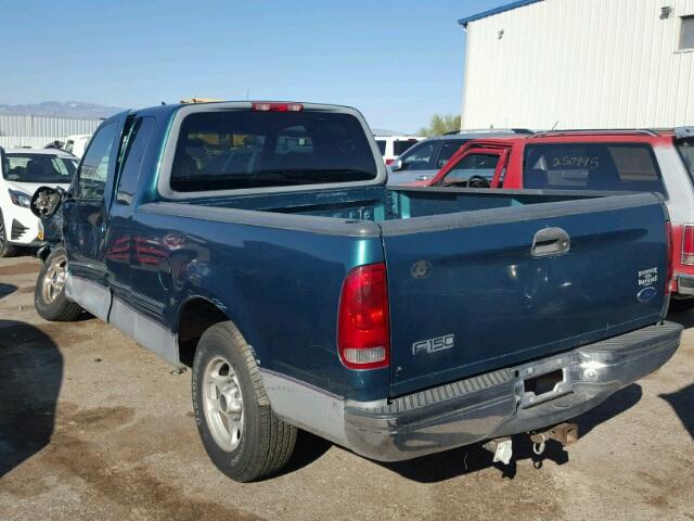 1FTZX1766WNB88750 - 1998 FORD F150 GREEN photo 3