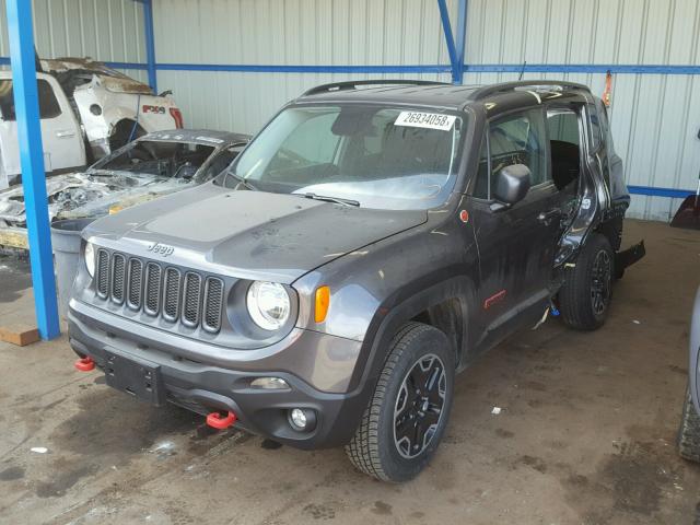 ZACCJBCB4HPG28474 - 2017 JEEP RENEGADE T BLACK photo 2