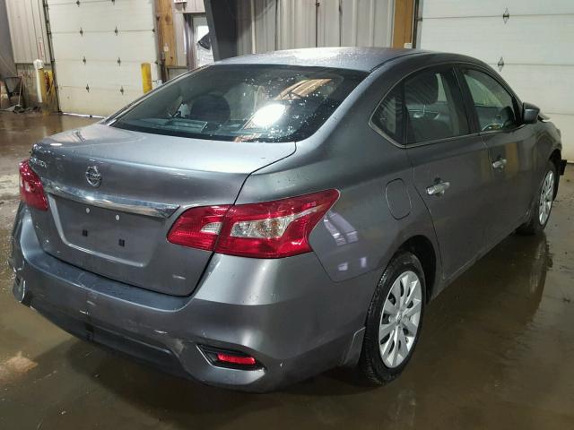 3N1AB7AP6HY300472 - 2017 NISSAN SENTRA S GRAY photo 4