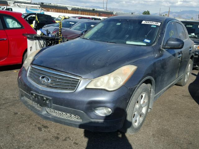 JNKAJ09F18M354766 - 2008 INFINITI EX35 BASE BLUE photo 2