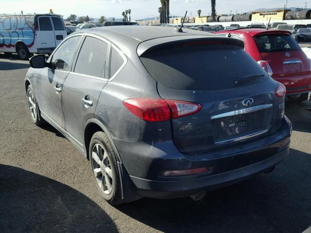 JNKAJ09F18M354766 - 2008 INFINITI EX35 BASE BLUE photo 3