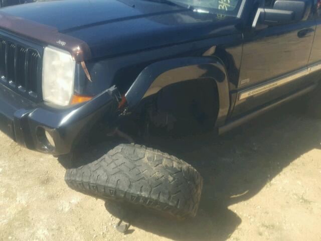 1J8HG48K26C263716 - 2006 JEEP COMMANDER BLACK photo 9