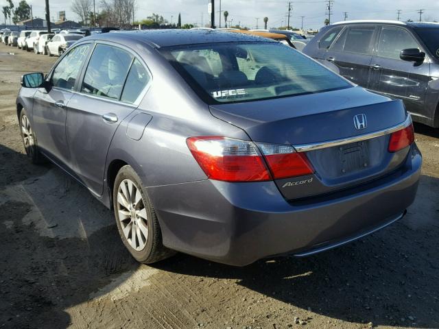 1HGCR2F79DA255136 - 2013 HONDA ACCORD EX GRAY photo 3