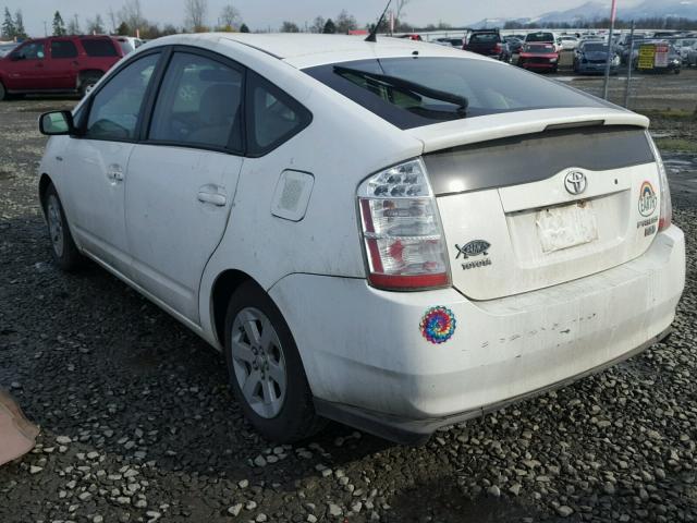 JTDKB22U167524272 - 2006 TOYOTA PRIUS WHITE photo 3