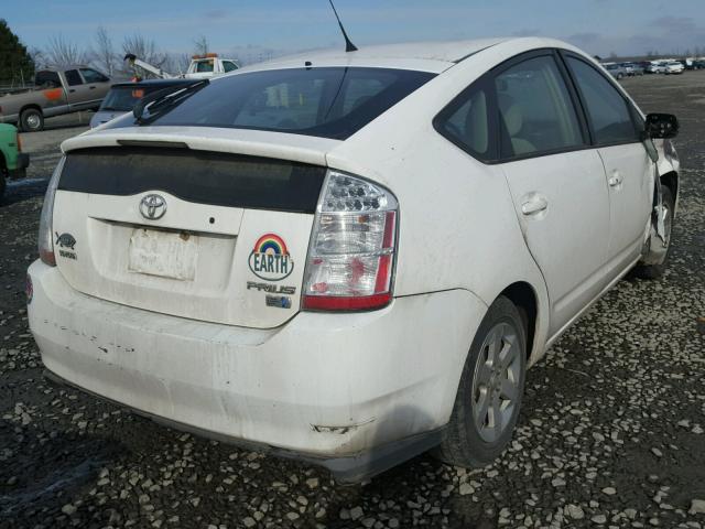 JTDKB22U167524272 - 2006 TOYOTA PRIUS WHITE photo 4