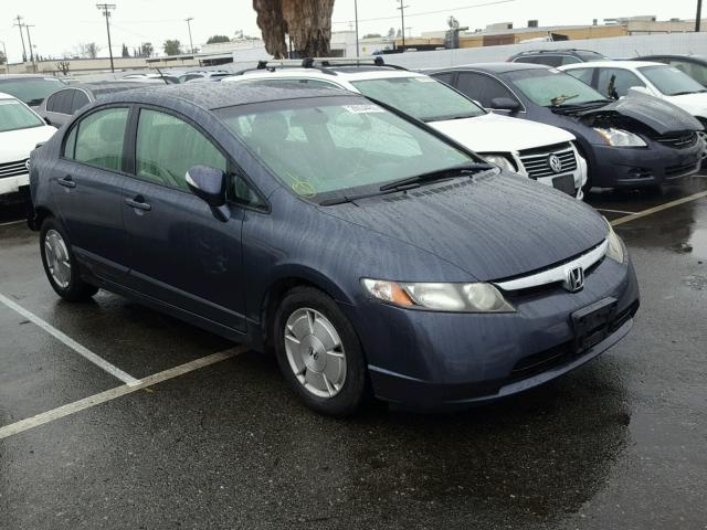 JHMFA36257S020226 - 2007 HONDA CIVIC HYBR BLUE photo 1