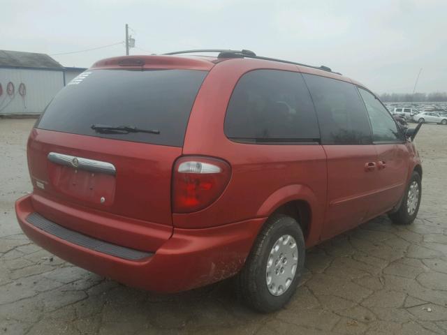 2C4GP24353R242500 - 2003 CHRYSLER TOWN & COU RED photo 4