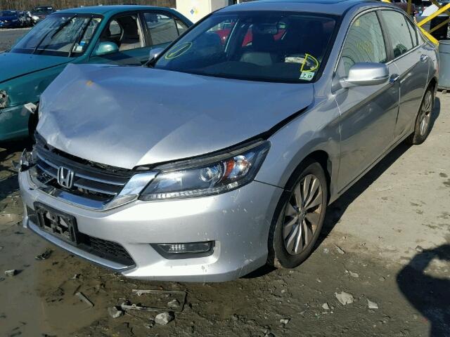 1HGCR2F88EA225619 - 2014 HONDA ACCORD EXL SILVER photo 2