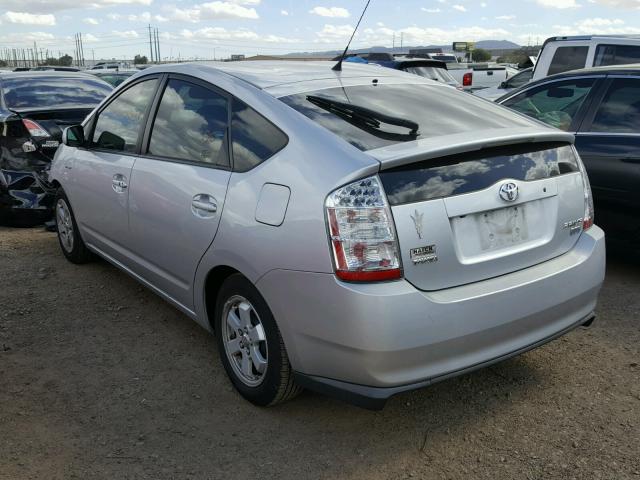 JTDKB20U077590963 - 2007 TOYOTA PRIUS SILVER photo 3