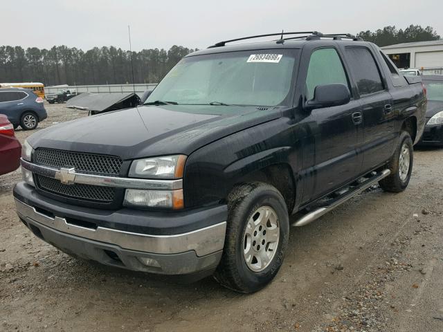 3GNEC12Z45G238068 - 2005 CHEVROLET AVALANCHE BLACK photo 2