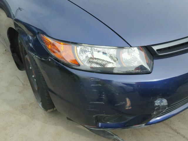 2HGFG12677H529675 - 2007 HONDA CIVIC LX BLUE photo 9