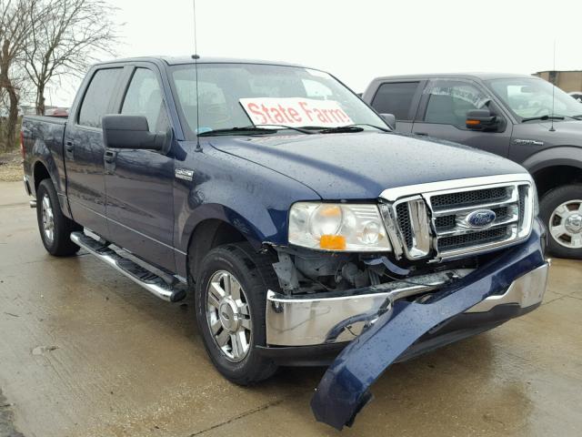 1FTRW12W88FA10832 - 2008 FORD F150 SUPER BLUE photo 1