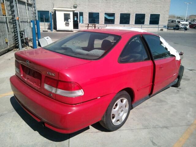 1HGEJ8149YL067629 - 2000 HONDA CIVIC EX RED photo 4