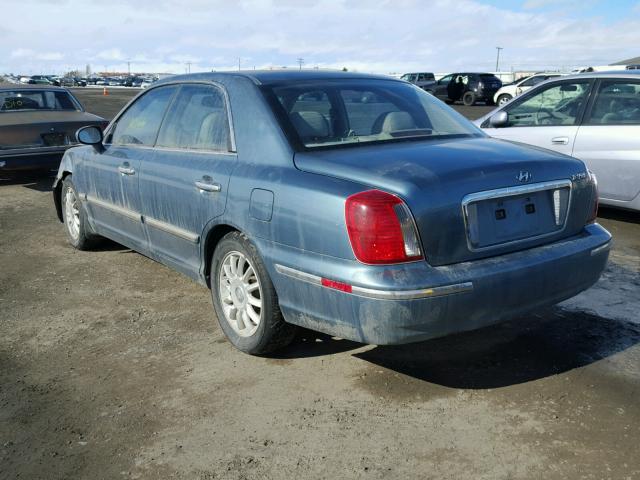 KMHFU45E94A329866 - 2004 HYUNDAI XG 350 BLUE photo 3