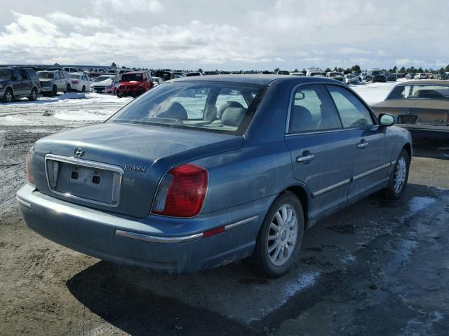 KMHFU45E94A329866 - 2004 HYUNDAI XG 350 BLUE photo 4