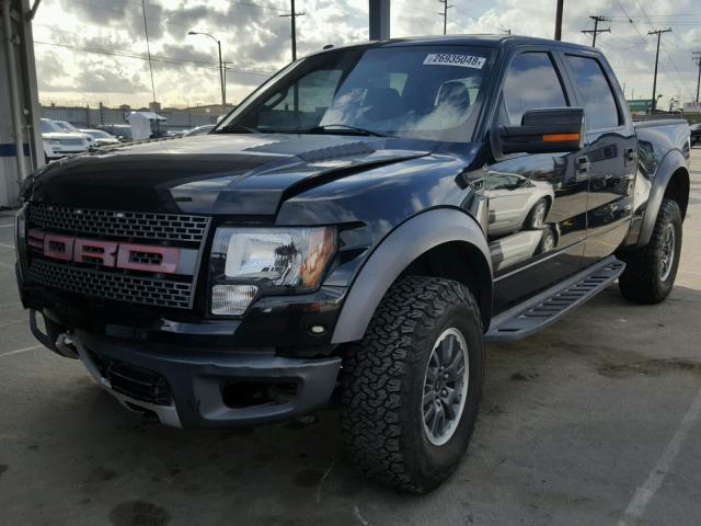 1FTFW1R60BFB33718 - 2011 FORD F150 SVT R BLACK photo 2