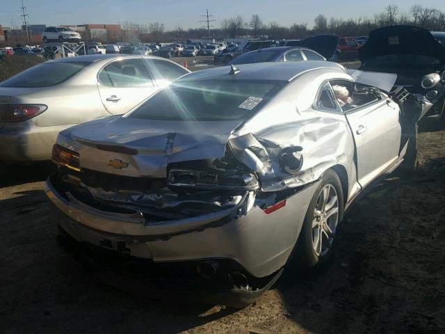 2G1FB1E32E9293662 - 2014 CHEVROLET CAMARO LT SILVER photo 4