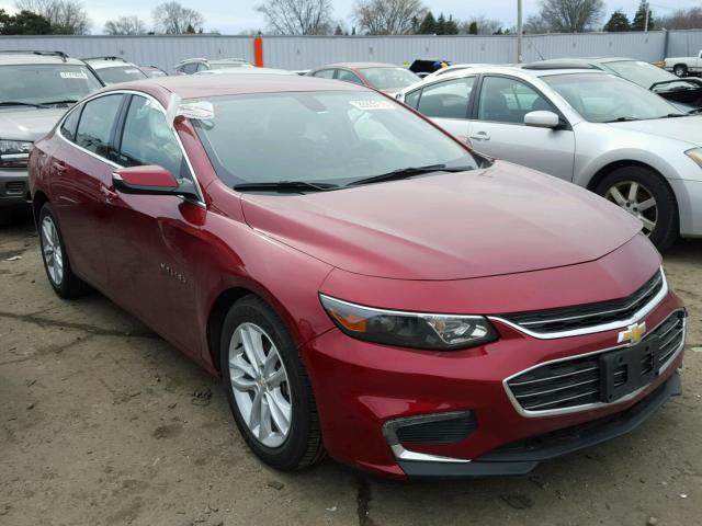 1G1ZE5ST0HF179719 - 2017 CHEVROLET MALIBU LT RED photo 1