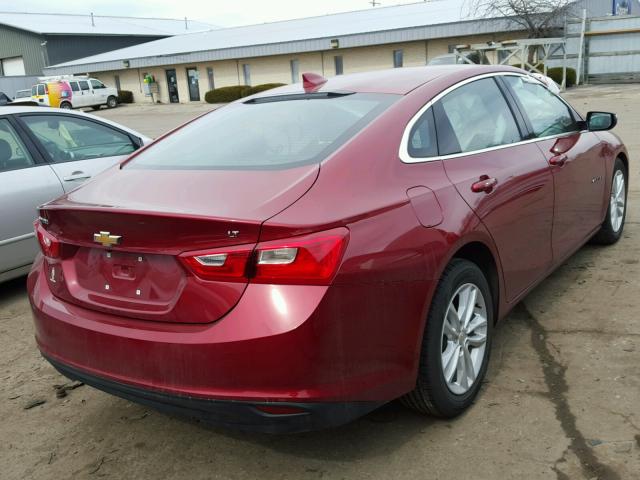 1G1ZE5ST0HF179719 - 2017 CHEVROLET MALIBU LT RED photo 4