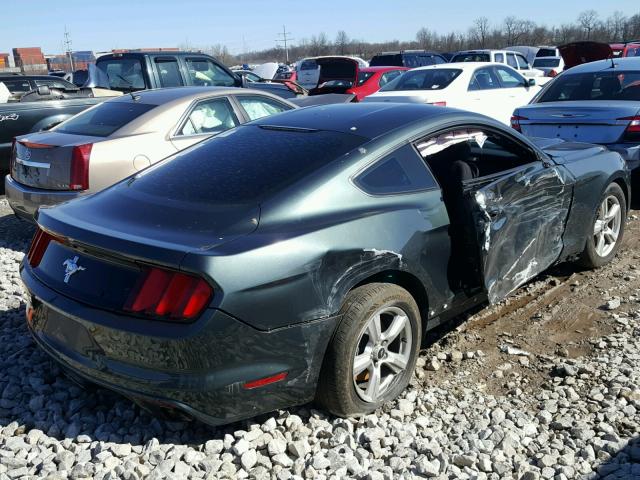 1FA6P8AM4F5365823 - 2015 FORD MUSTANG GREEN photo 4